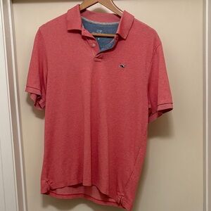 Vineyard Vines Men's Coral Polo Shirt